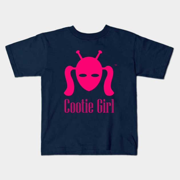 Cootie Girl   Hot Pink Kids T-Shirt by patrou